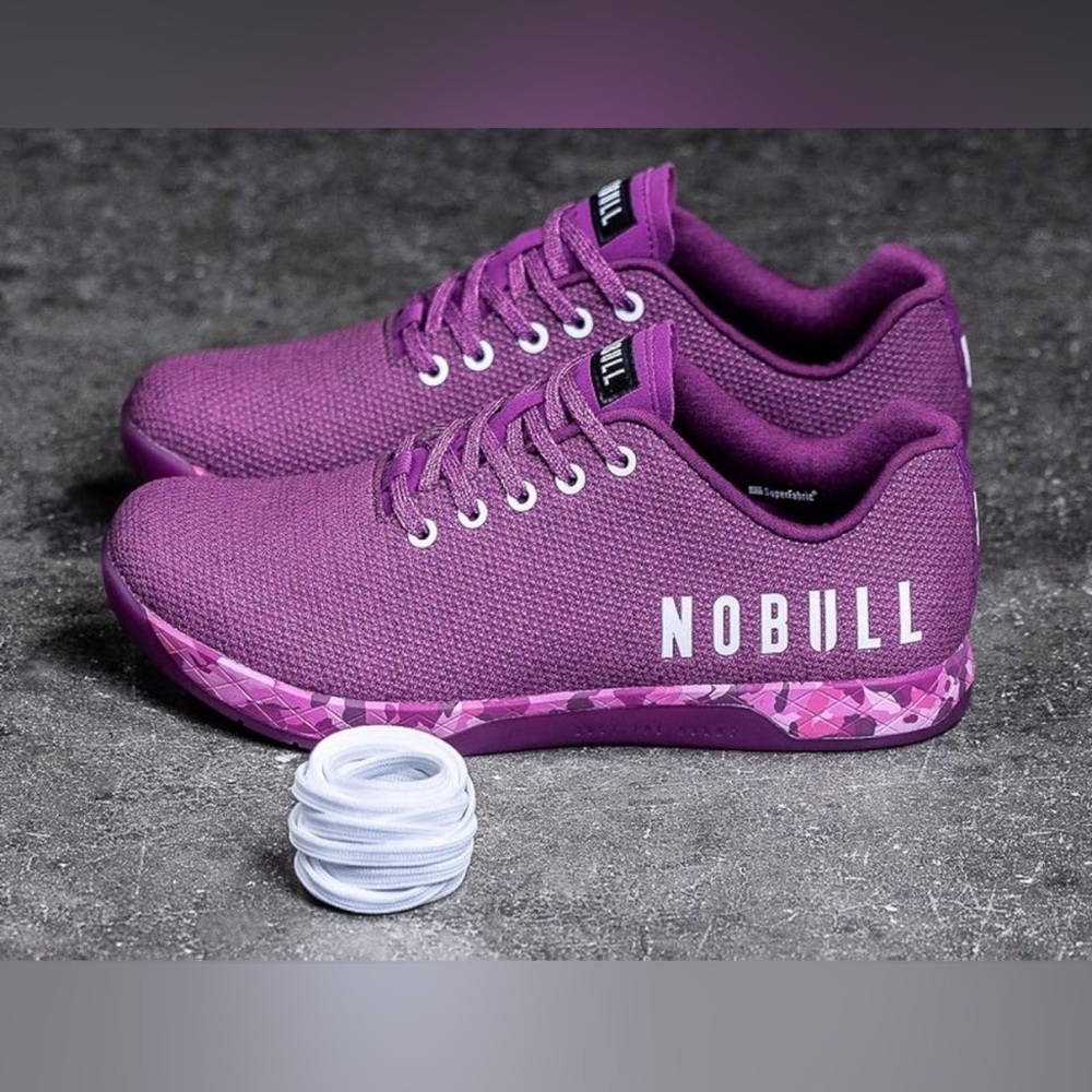 NoBull Women’s Purple Heather Camo SuperFabric Trainers Size‎ 8.5